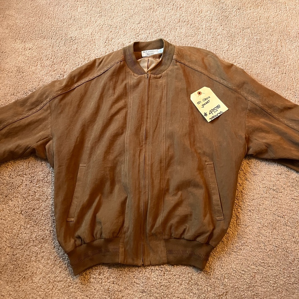 St.croix brown/tan jacket, has orginal vintage tag in pocket